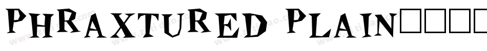 Phraxtured Plain字体转换